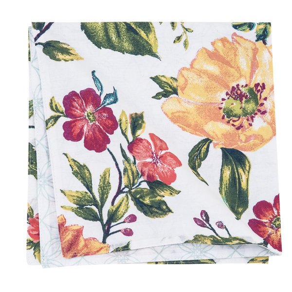 August Grove® Chet Cotton Floral Square Napkin & Reviews Wayfair